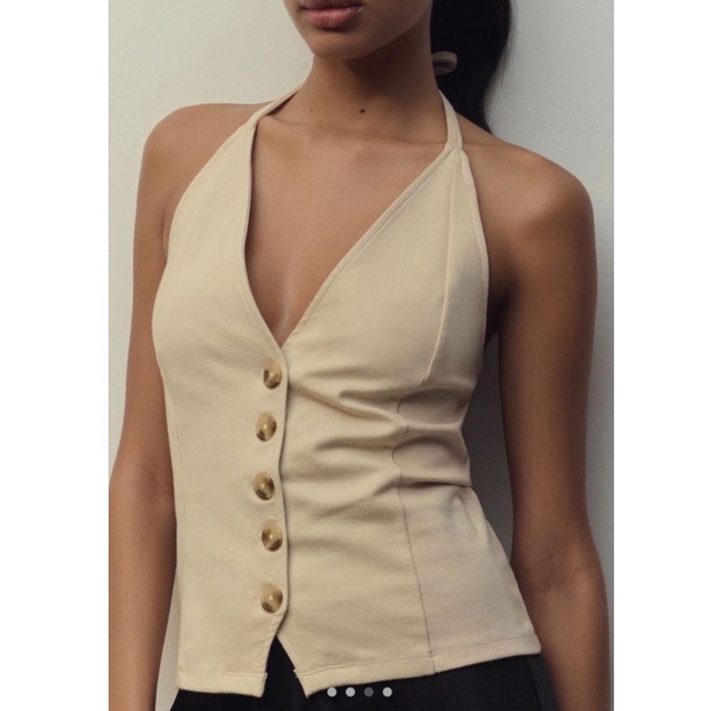 By Anthropologie Halter Vest